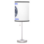 Save Earth Stop Global Warming Blue Marble Earth Table Lamp (Right)