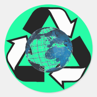 Save Energy, Recycle Classic Round Sticker