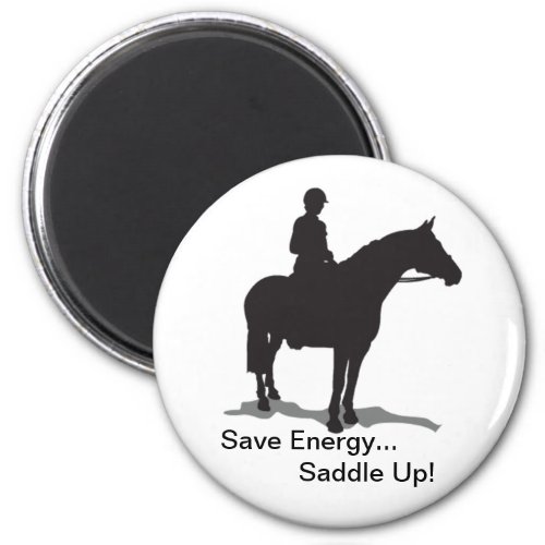 Save Energy Saddle Up Magnet _ English Rider