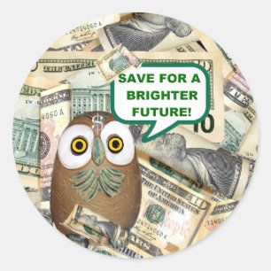 SAVE! ~ Envelope Sealers/Stickers Classic Round Sticker