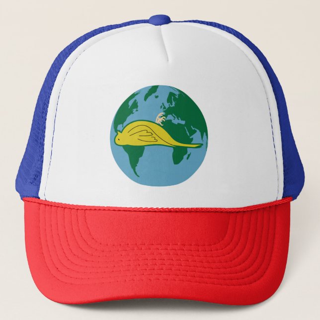 save environment trucker hat (Front)