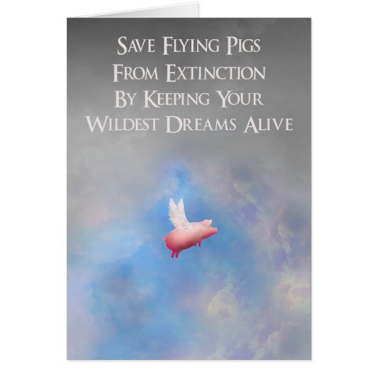 Save flying pigs cards (Front)