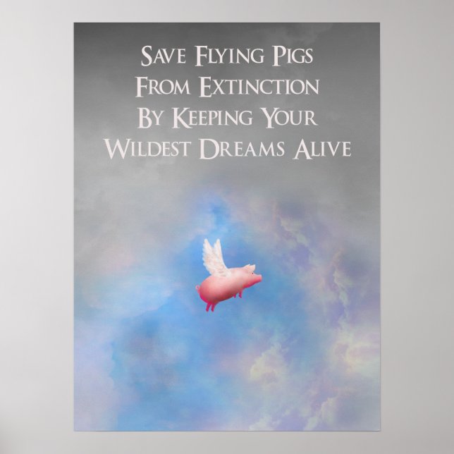 Save Flying Pigs Poster (Front)