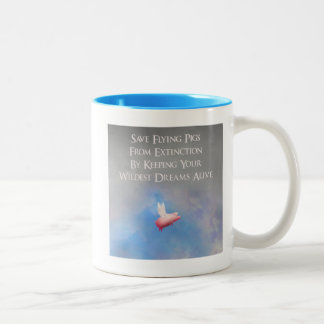 Save Flying Pigs Two-Tone Coffee Mug