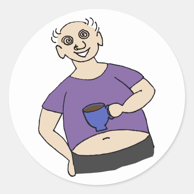 Save Fred Classic Round Sticker (Front)