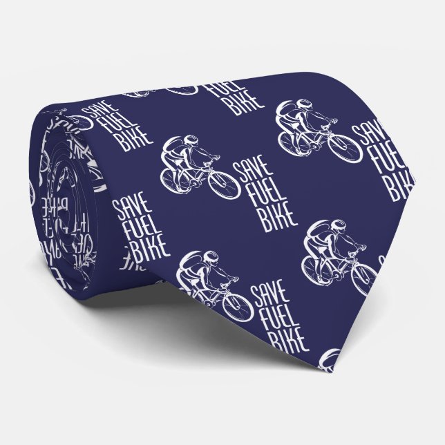 Save Fuel Bike Neck Tie (Rolled)