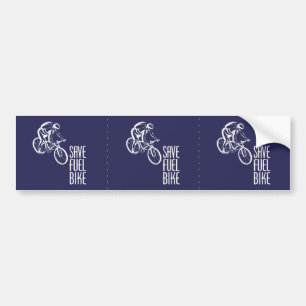 Save Fuel Biking Bumper Sticker