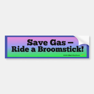 Save Gas Bumper Sticker
