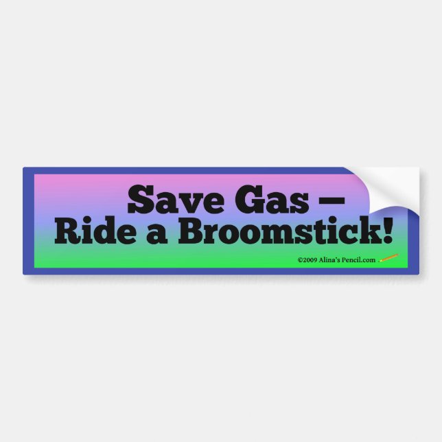 Save Gas Bumper Sticker (Front)
