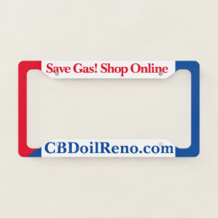 Save Gas Shop Online License Plate Frame