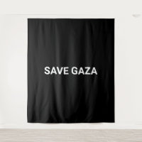 Save Gaza black white custom text minimalist