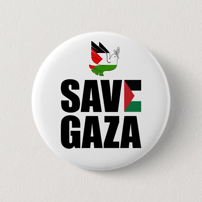 SAVE GAZA  BUTTON (Front)