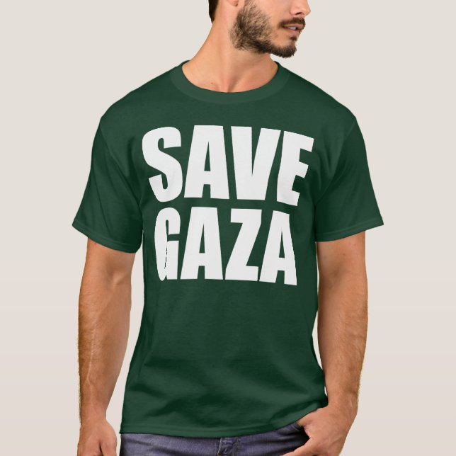 SAVE GAZA Dark T-Shirt (Front)