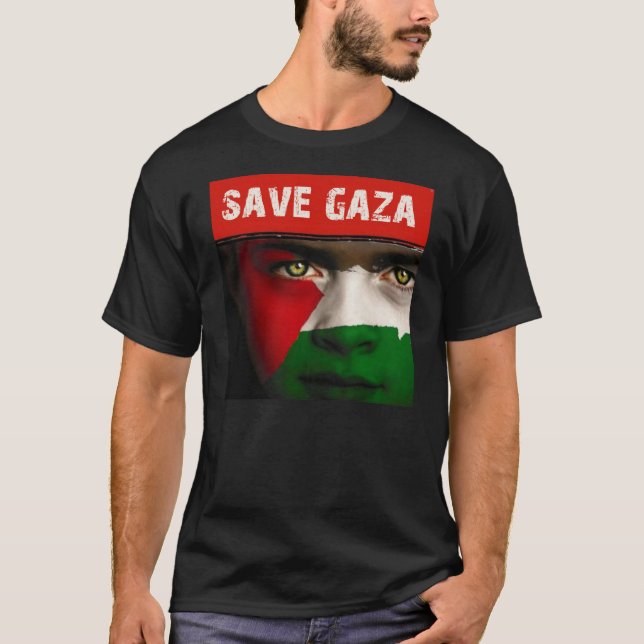 Save Gaza Palestine T-Shirt (Front)
