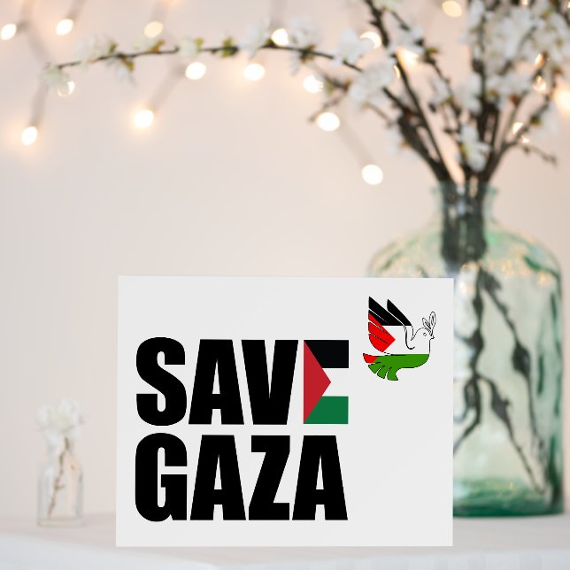 SAVE GAZA Poster (In Situ (Wedding))