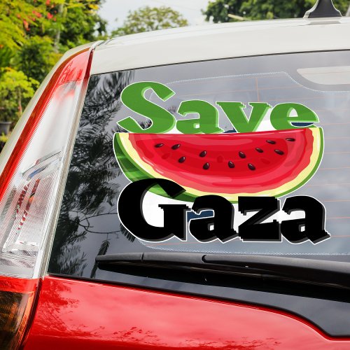 Save Gaza Watermelon Car Sticker