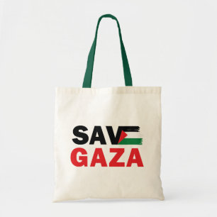 Save GAZA with Palestinian flag customized Tote Bag