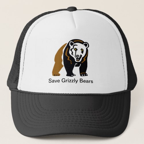 Save Grizzly bears _ Animal lover _ Wildlife _ Trucker Hat
