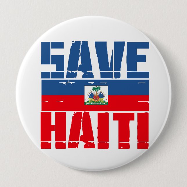 SAVE HAITI PINBACK BUTTON (Front)