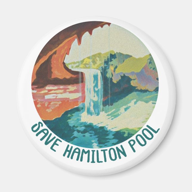 Save Hamilton Pool - Kitchen Magnet (Front)