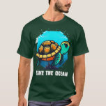 Save he Ocean Sea urtle Earth Day National Ocean M T-Shirt