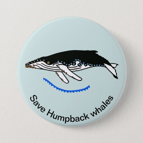 Save Humpback WHALES _ Endangered animal _ Ocean Button