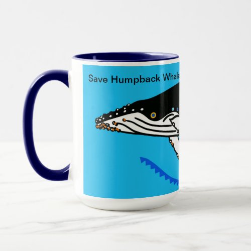 Save Humpback WHALES _ Wildlife _ Ocean _ Blue Mug