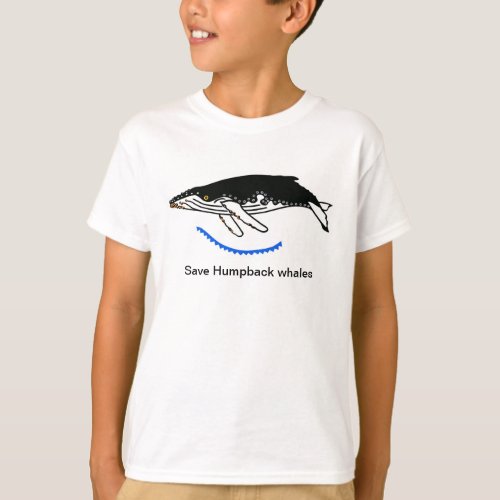 Save Humpback WHALES _Wildlife warrior _Boys T_Shirt