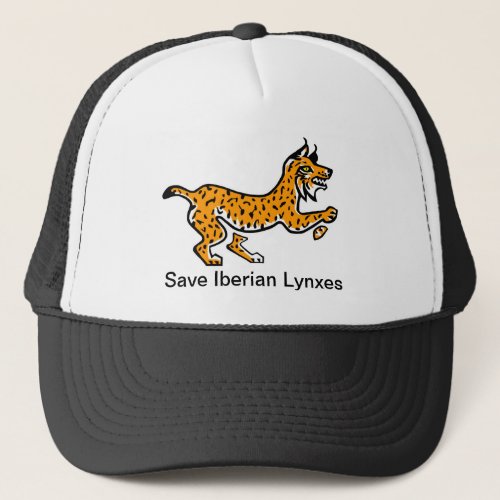 Save Iberian LYNXES _ Animal lover _ Nature Trucker Hat