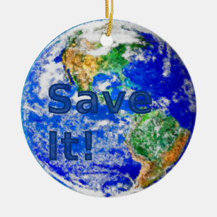 Save It! Earth Ornament