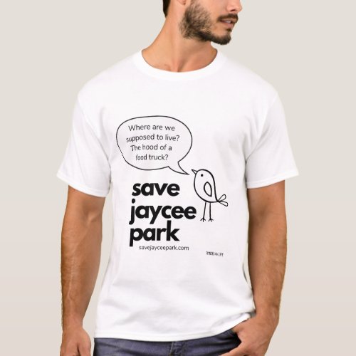 Save Jaycee Park Food Truck by Rynski T_Shirt