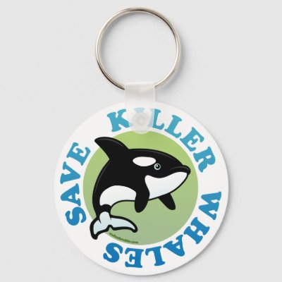 Save Killer Whales Keychain