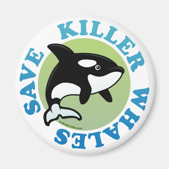 Save Killer Whales Magnet (Front)