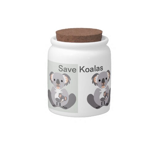 Save KOALAS_ Wildlife warrior _Aussie wildlife Candy Jar