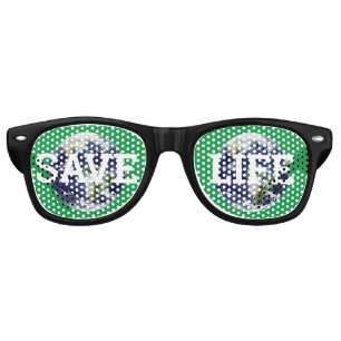 SAVE LIFE retro Shades / Fun Party Sunglasses