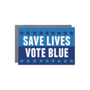 Save Lives Vote Blue 2026 Election Car Magnet