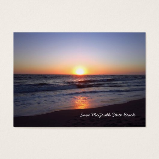 Save McGrath State Beach Business Card (Front)