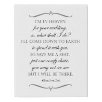 Until We Meet Again Memorial Poem Wedding Faux Canvas Print