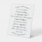 Save Me A Seat Memorial Poem Wedding