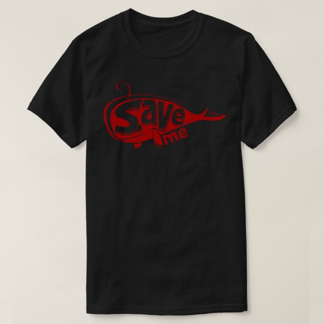 Save me save the whales cute illustration T-Shirt (Design Front)