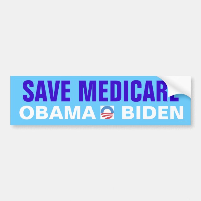 Save Medicare Obama Biden Bumper Sticker (Front)