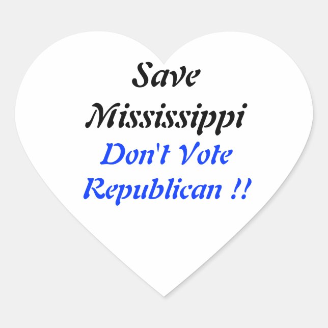 Save MS Heart Blue Sticker (Front)