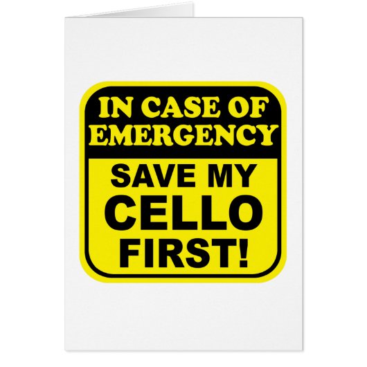 Save My Cello Cards (Front)