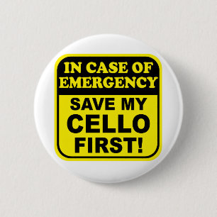 Save My Cello Pinback Button
