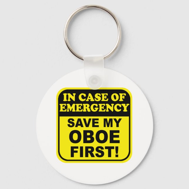 Save My Oboe Keychain (Front)