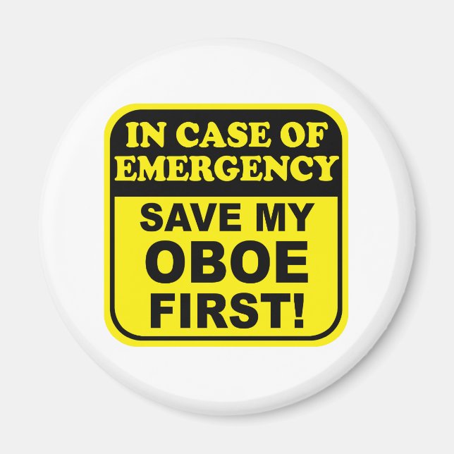 Save My Oboe Magnet (Front)
