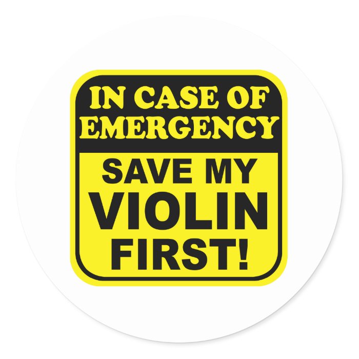 Save My Violin Stickers