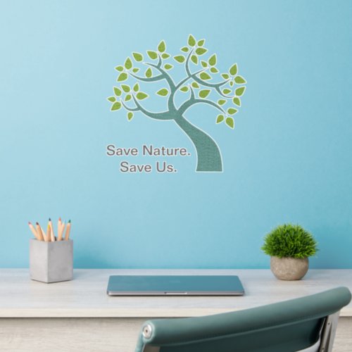 Save Nature Save Us Tree   Wall Decal