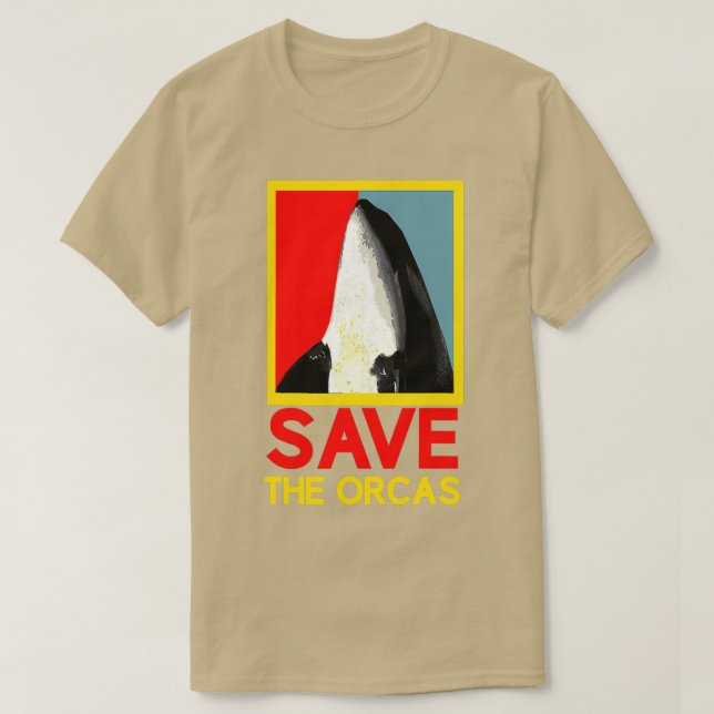 Save Orcas Killer Whale Sea Panda 2 T-Shirt (Design Front)