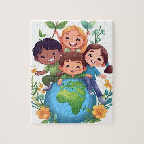 Save Our Beautiful Protect Plant Trees  Jigsaw Puz Jigsaw Puzzle